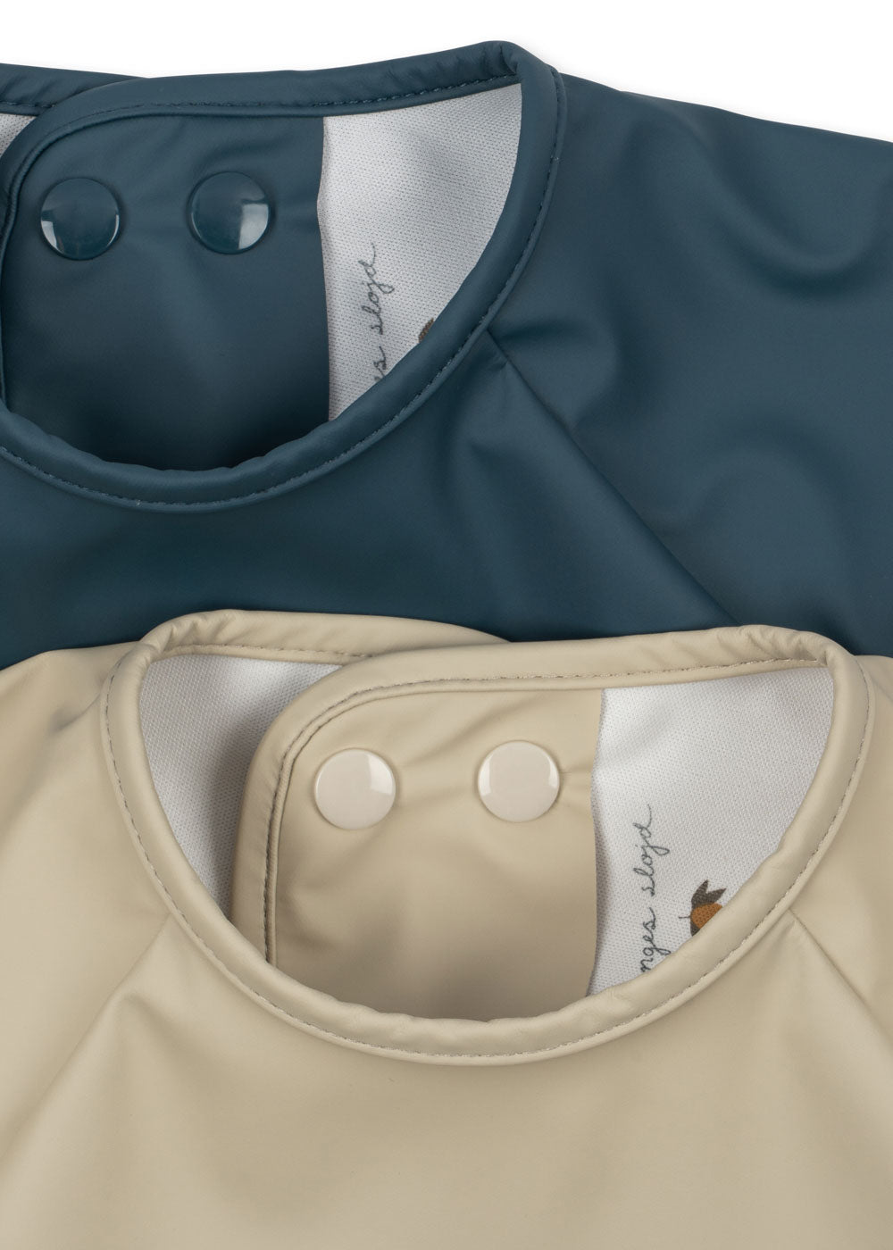 Konges Sløjd 2 Pack Dinner Bib With Sleeves - Tiger Ruggito