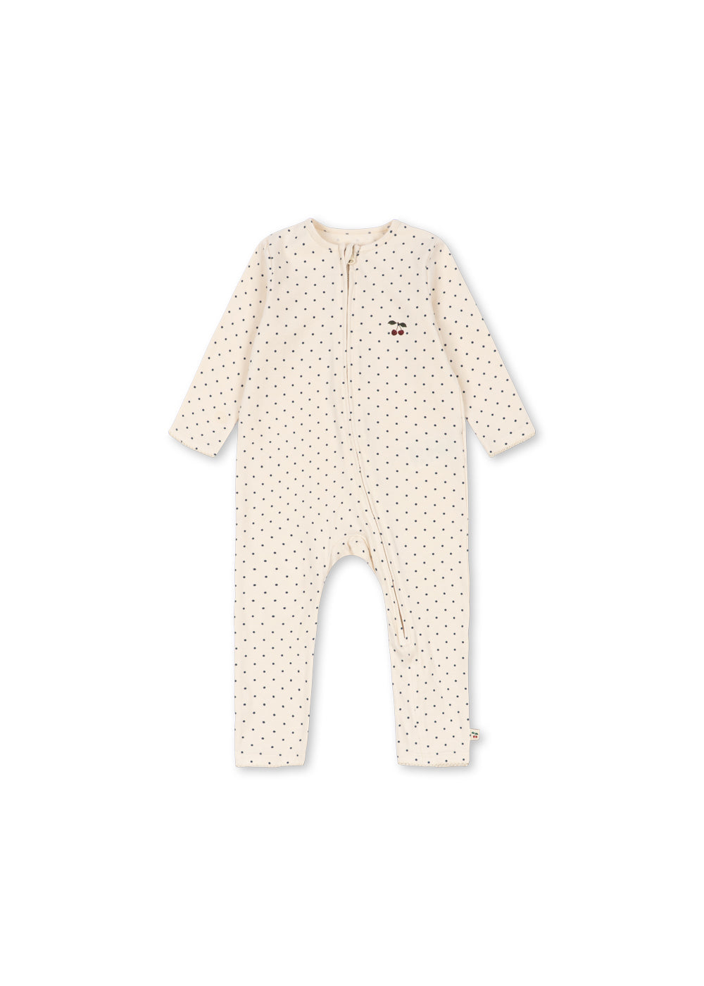 Konges Sløjd Basic Zip Onesie Gots - Blue Dot