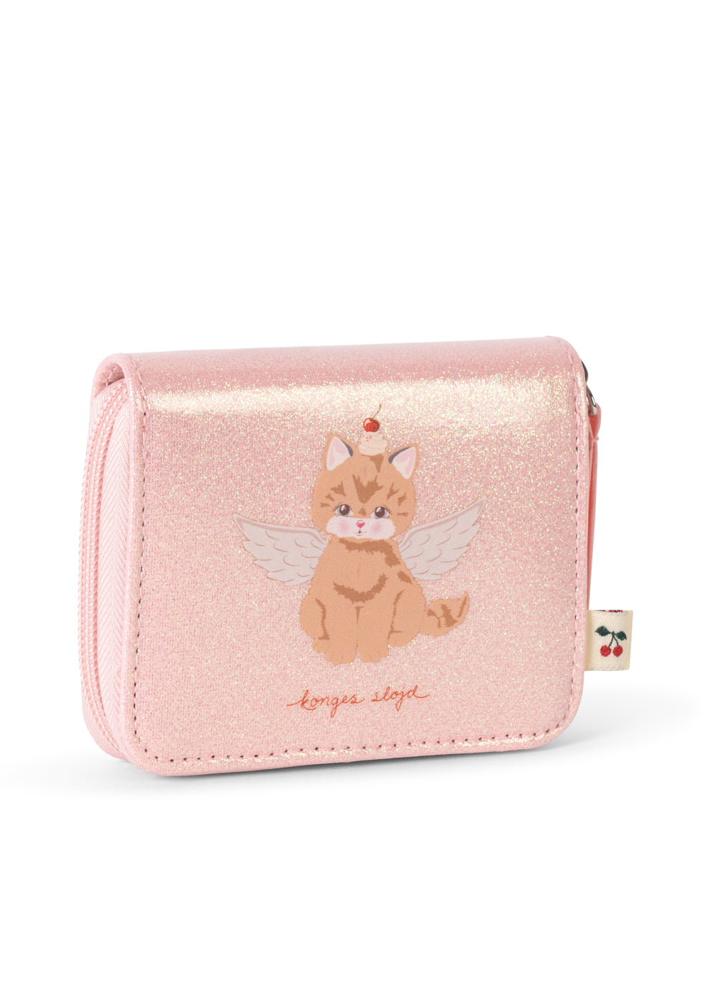 Konges Sløjd Cat Wallet - Cerise Glitter Pink