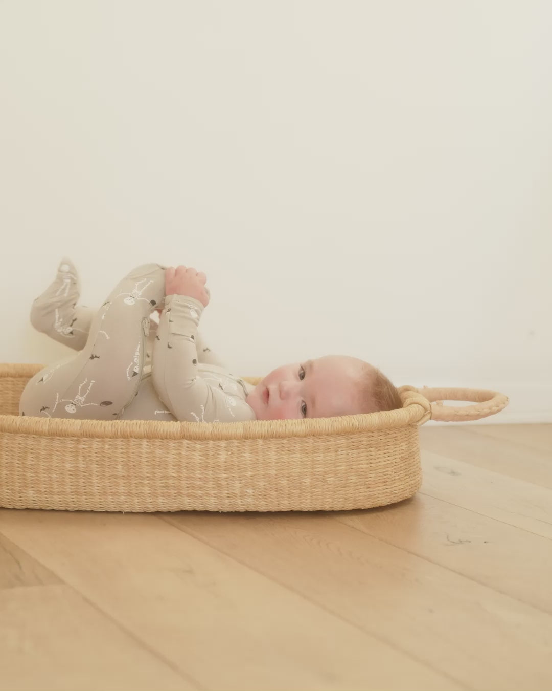 Quincy Mae Bamboo Zip Footie - Skeletons