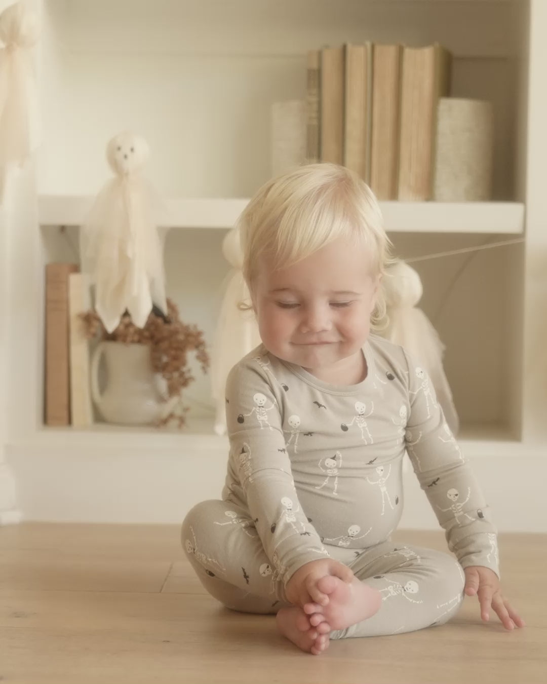 Quincy Mae Bamboo Pajama Set - Skeletons