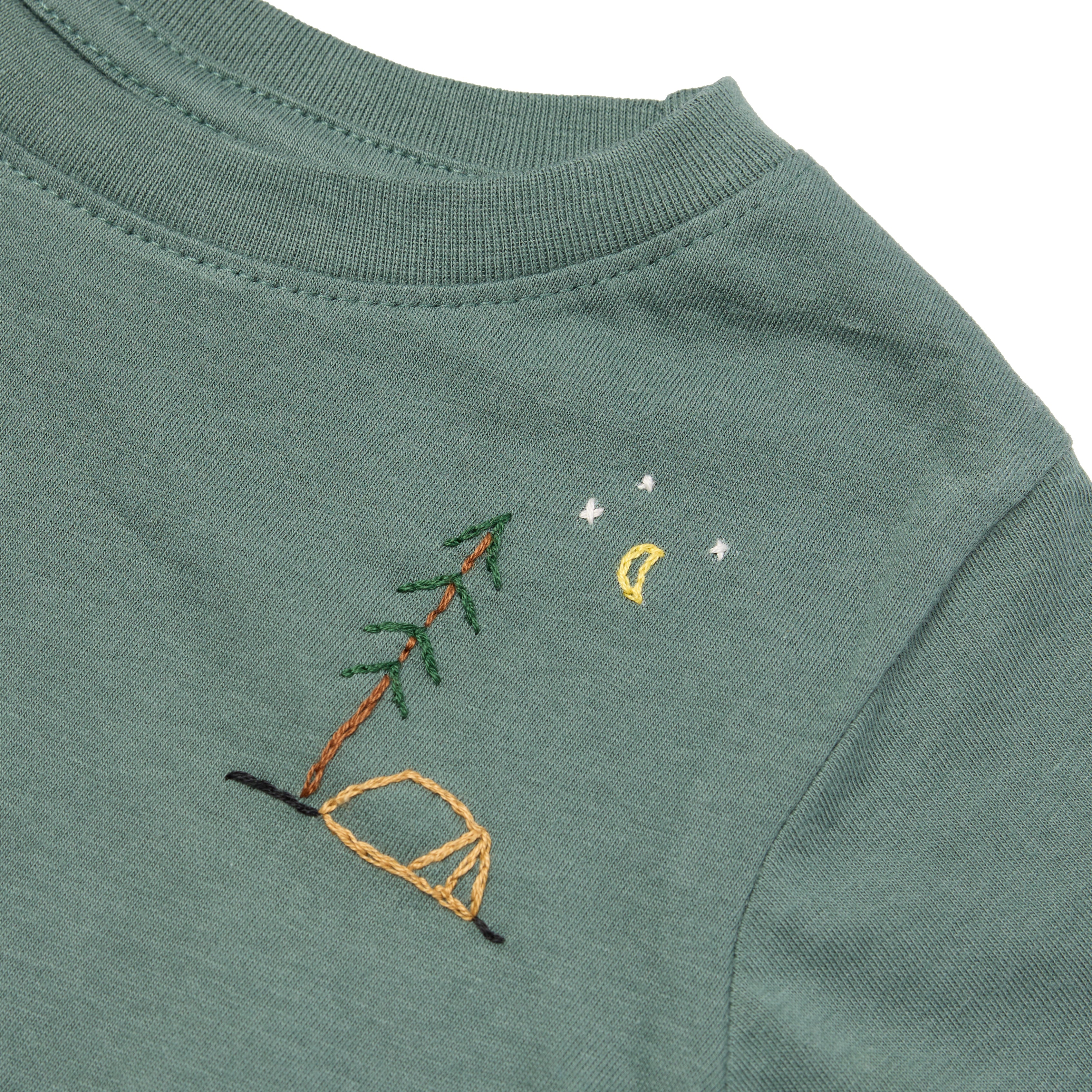 Sweet Olive Street Camping Tee - Basil Green