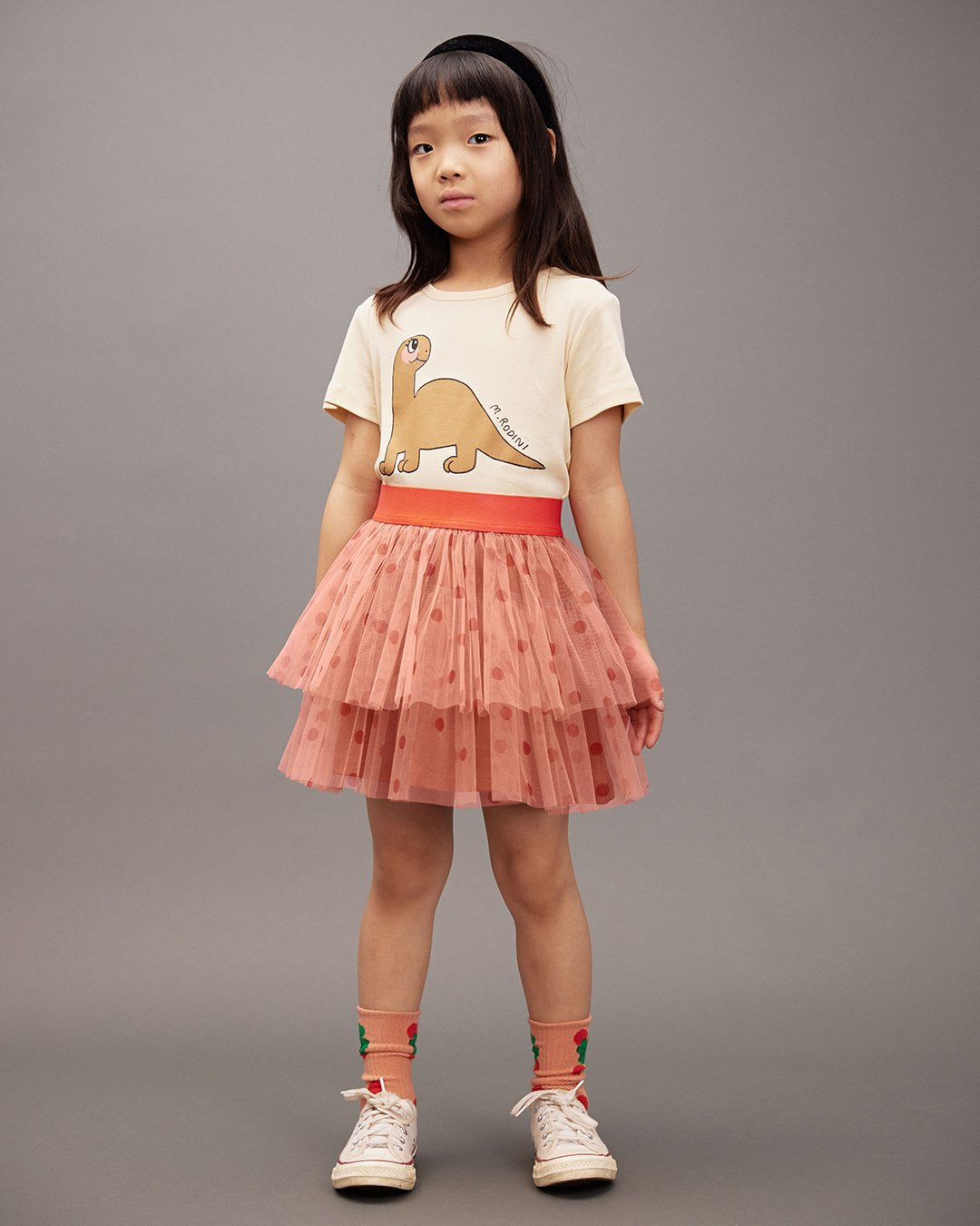 Mini Rodini Dotted Tulle Skirt - Pink