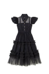 Little Creative Factory Wednesday Tulle Long Dress - Black