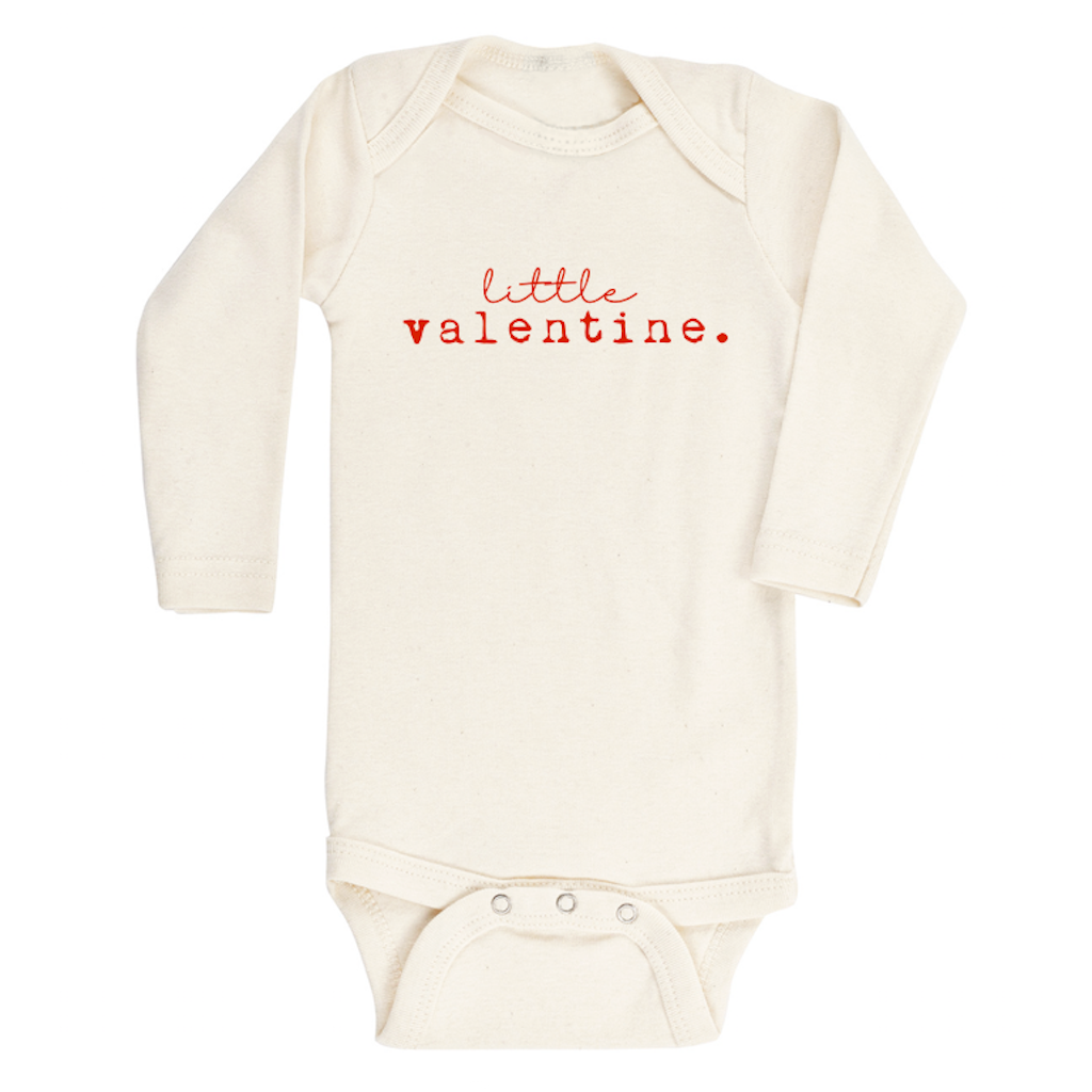 Tenth & Pine Long Sleeve Bodysuit - Little Valentine/Red