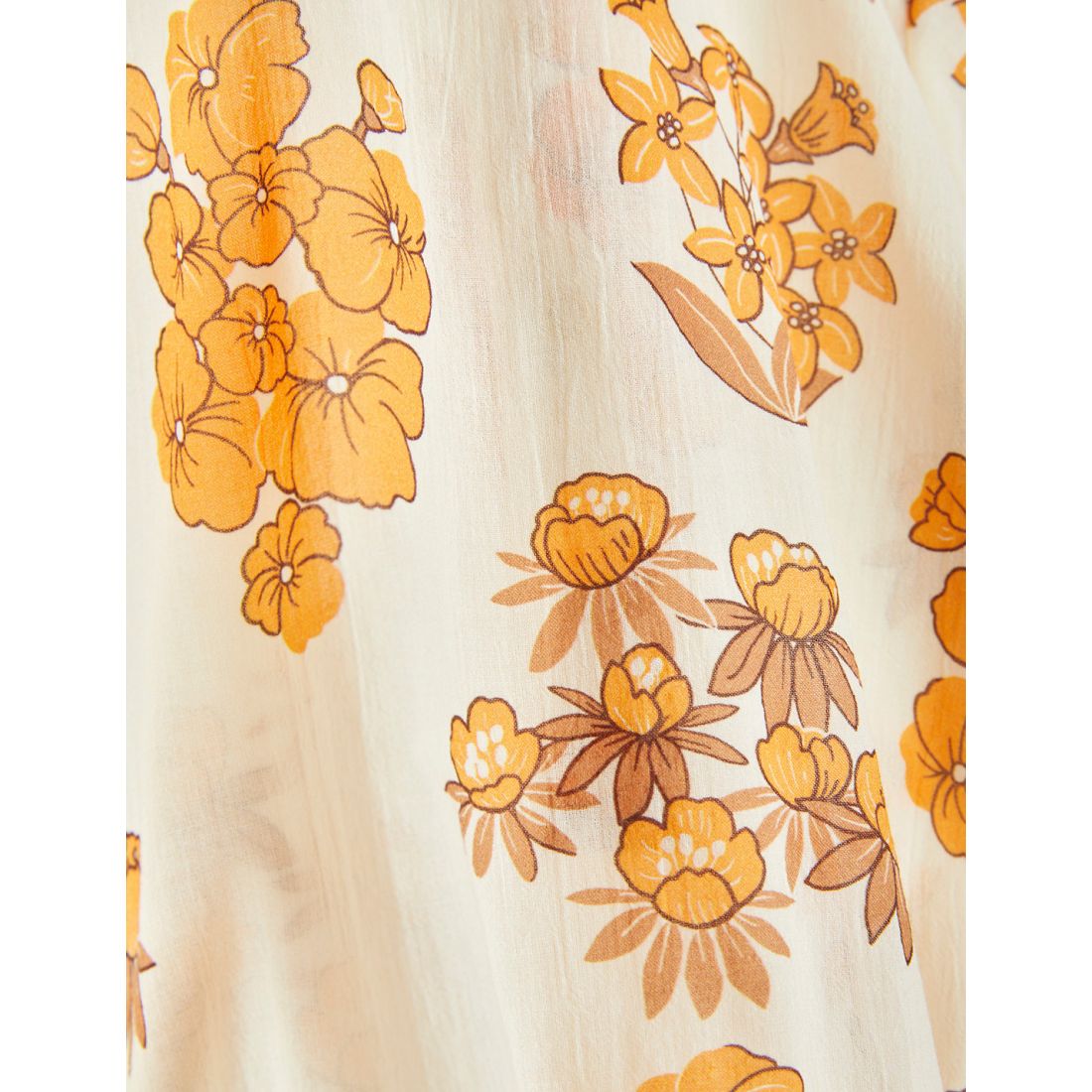 Mini Rodini Flowers Bodysuit - Beige