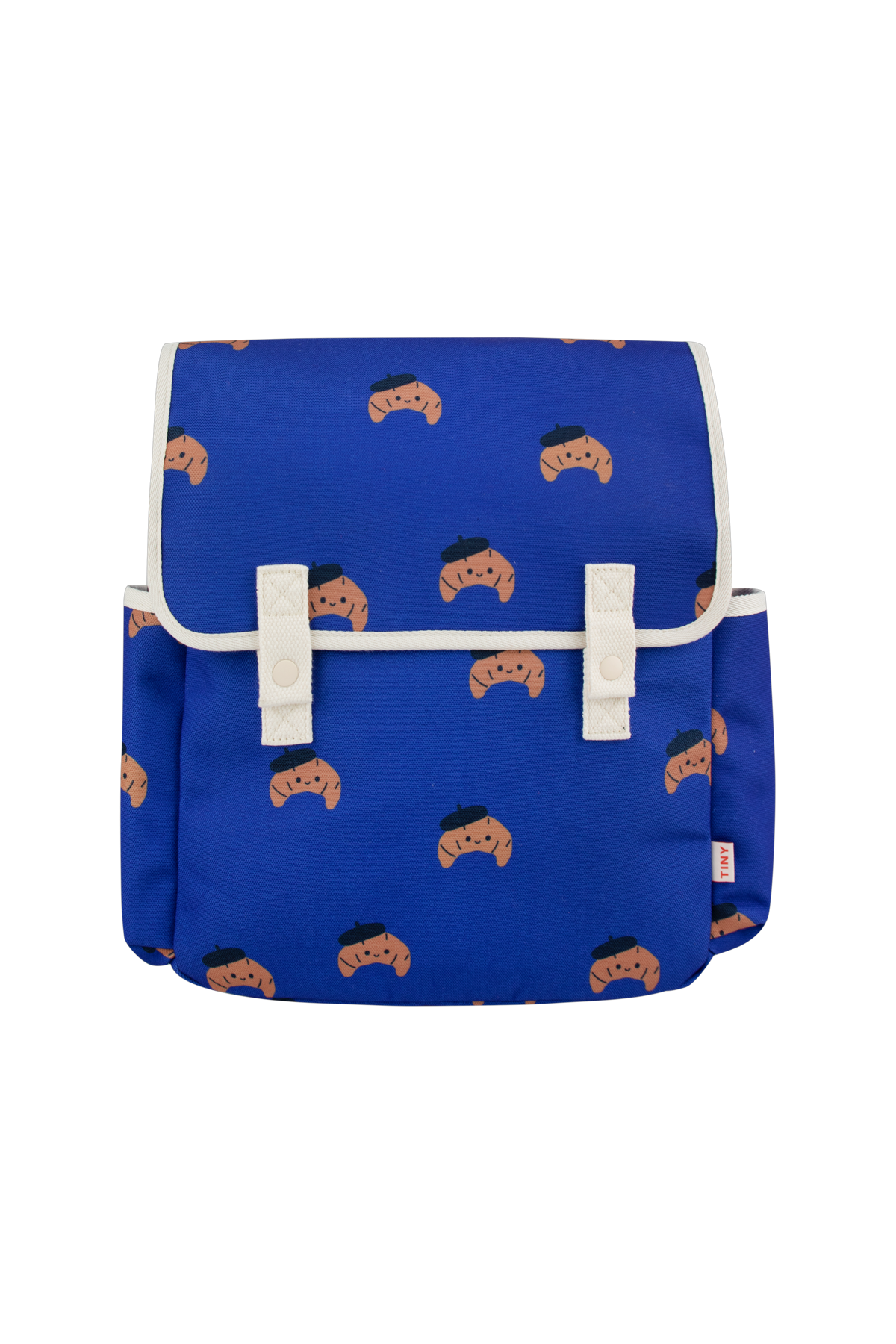 Tiny Cottons Croissants Backpack Indigo Dreams of Cuteness