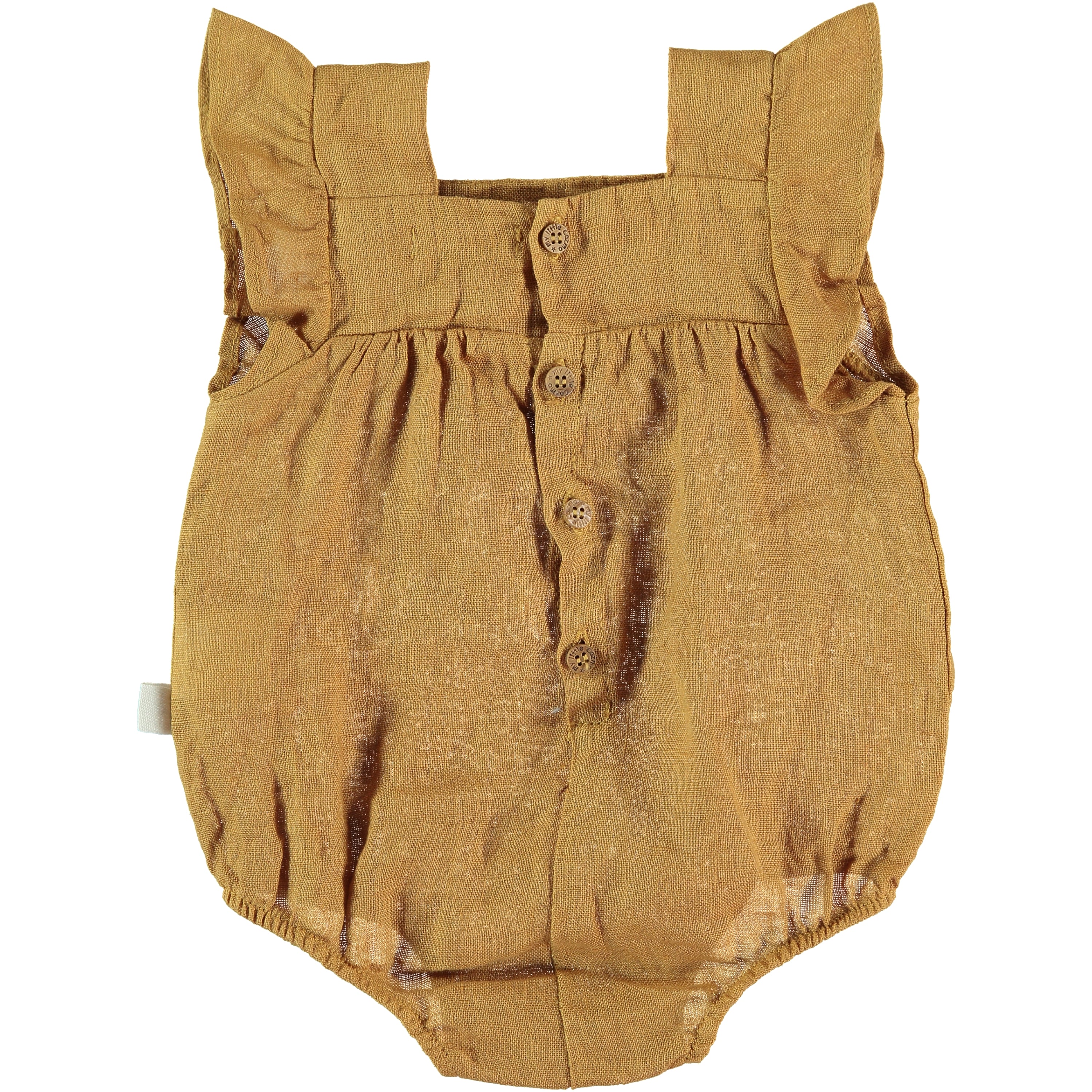 My Little Cozmo Alma Linen Jumpsuit - Mustard