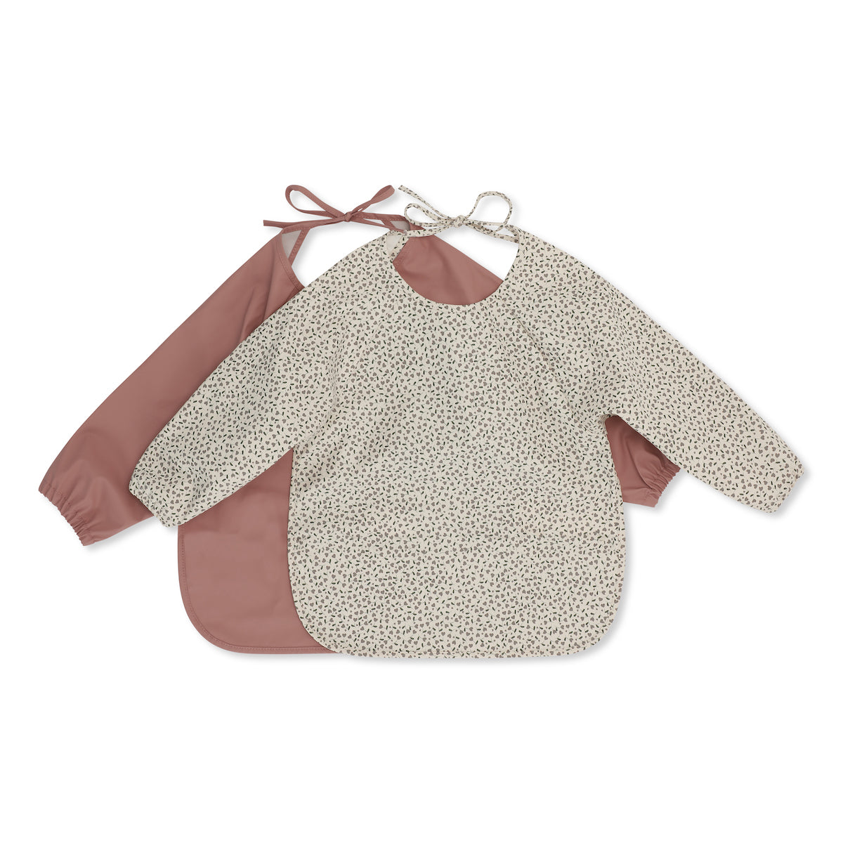 Konges Sløjd 2 Pack Dinner Bib Long Sleeve Milk Tank/Burlwood Dreams of Cuteness