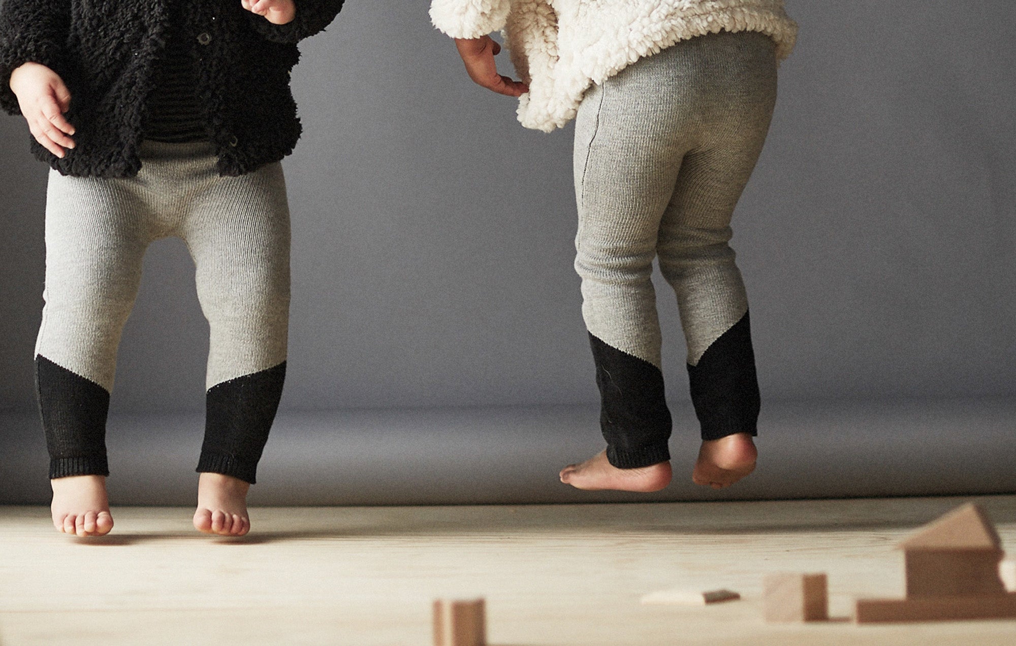 Bacabuche Colorblock Legging - Grey/Black