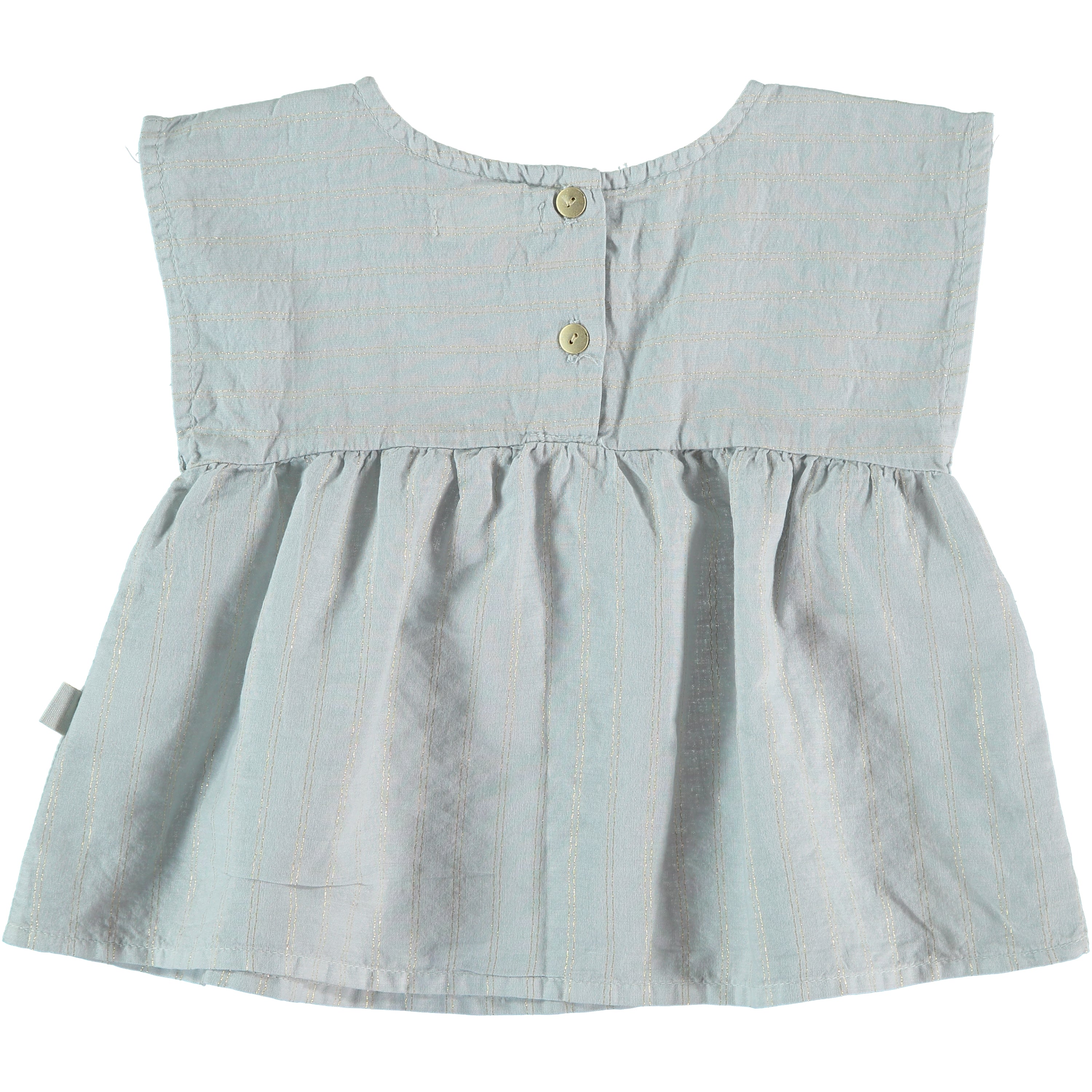 My Little Cozmo Lurex Stripes Shirt - Light Blue