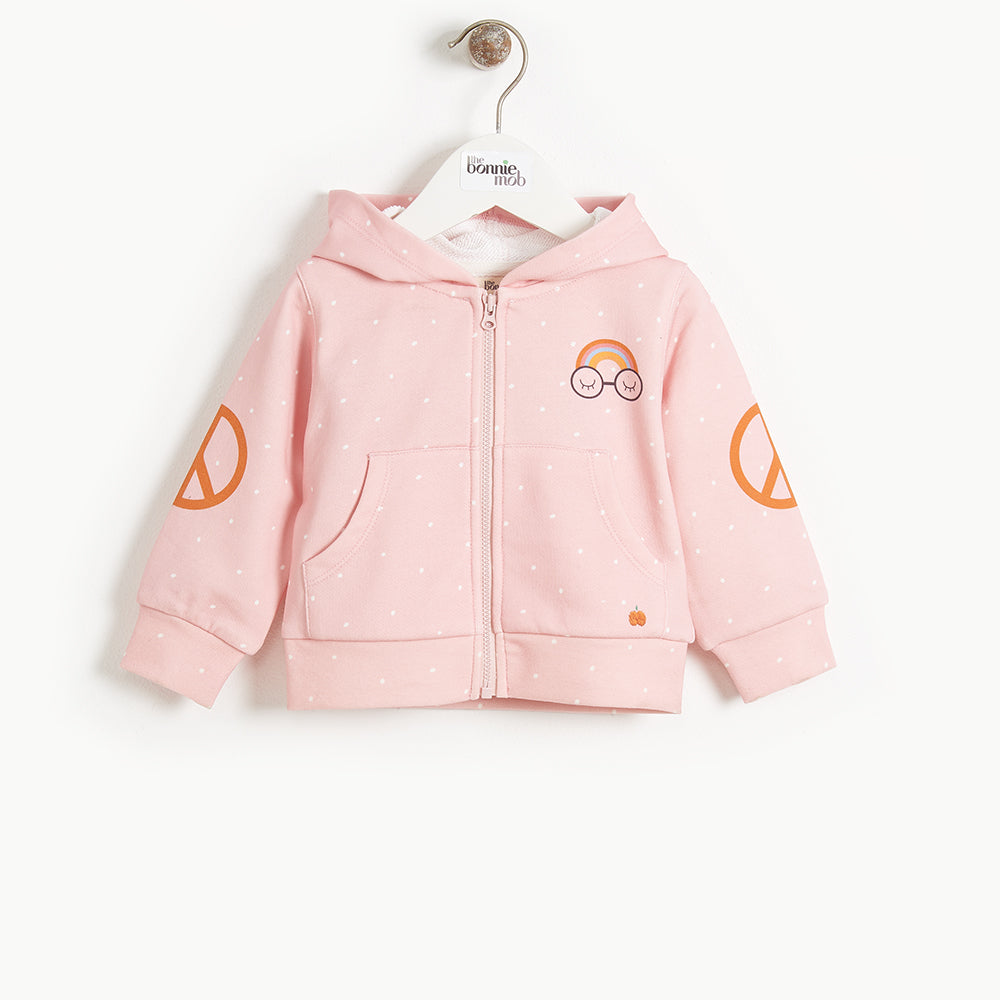 Bonnie Mob Donny Pandas For Peace Hoodie - Pink