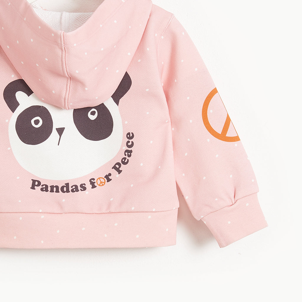 Bonnie Mob Donny Pandas For Peace Hoodie - Pink
