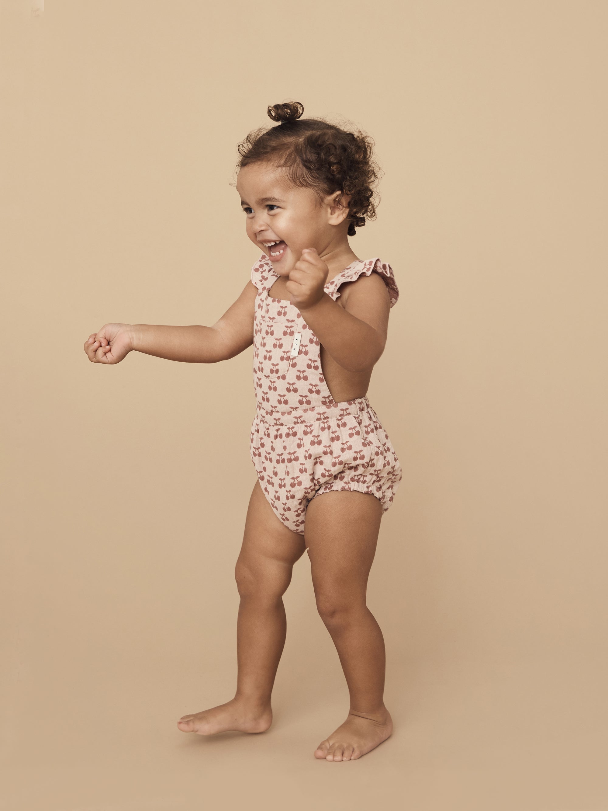 Huxbaby Reversible Playsuit - Very Cherry