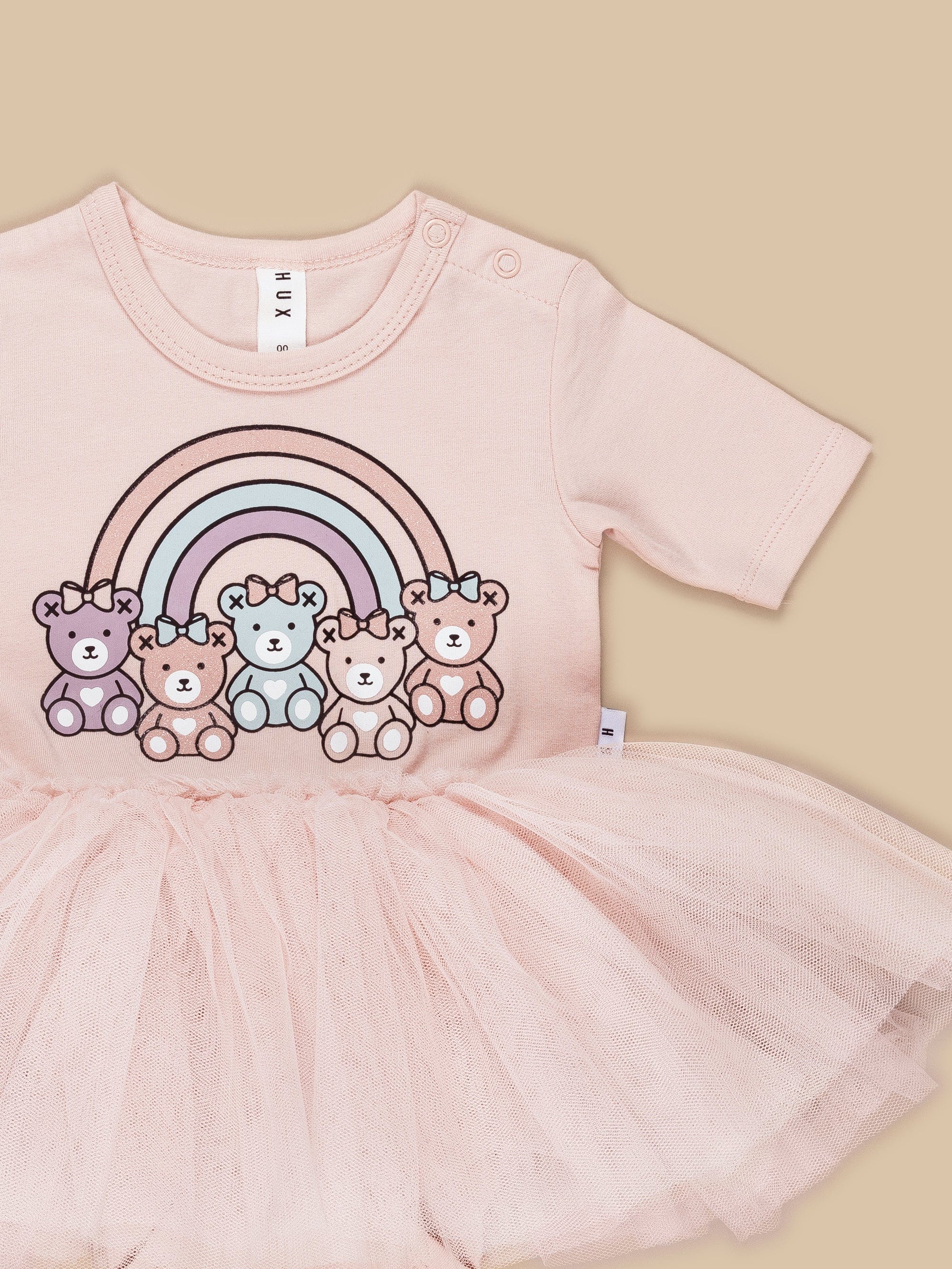 Huxbaby Ballet Onesie - Rainbow Bears