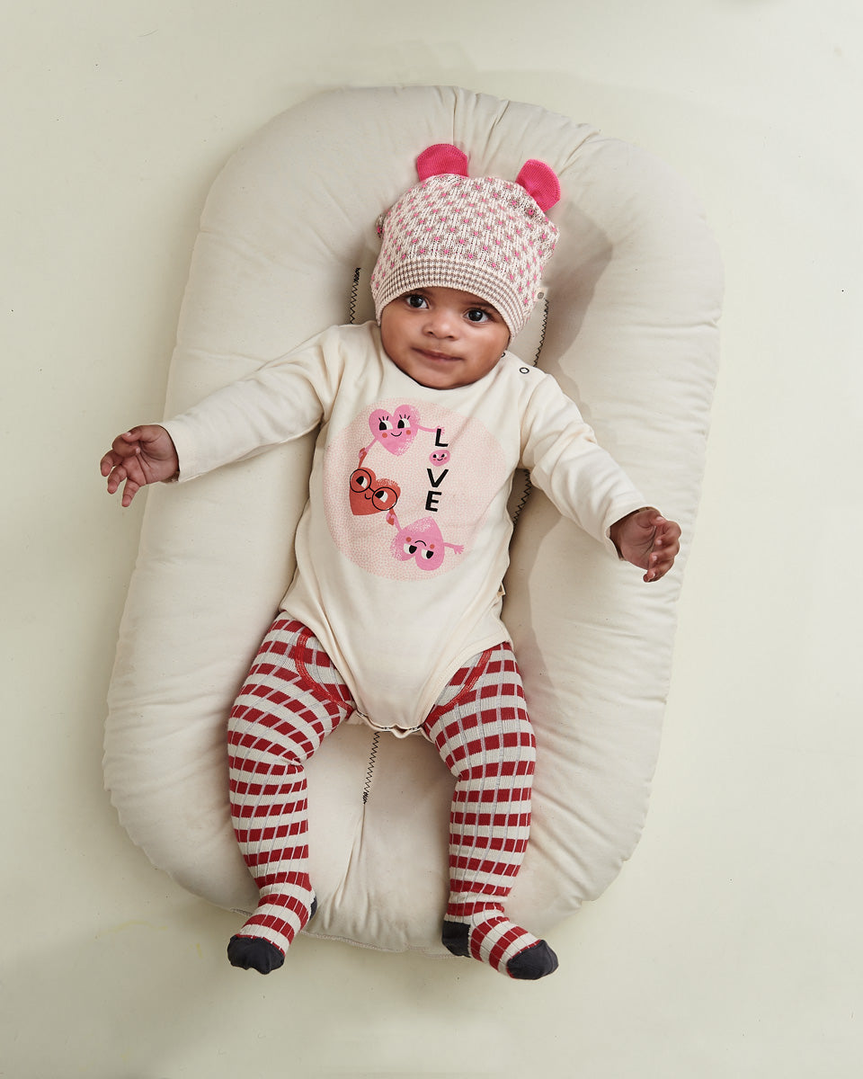 Bonnie Mob Capote Long Sleeve Bodysuit - Hearts