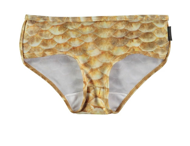 Molo Nicole  Bikini Bottom - Gold Fish Scales
