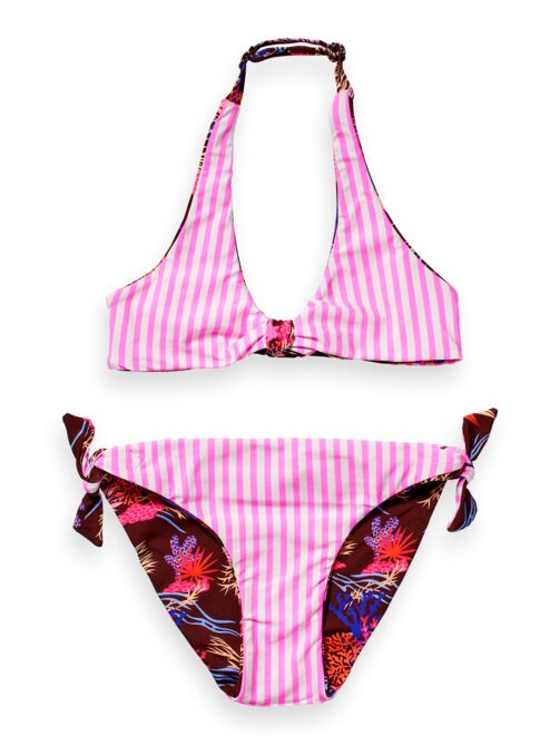 Scotch & Soda Girls Reversible Printed Bikini