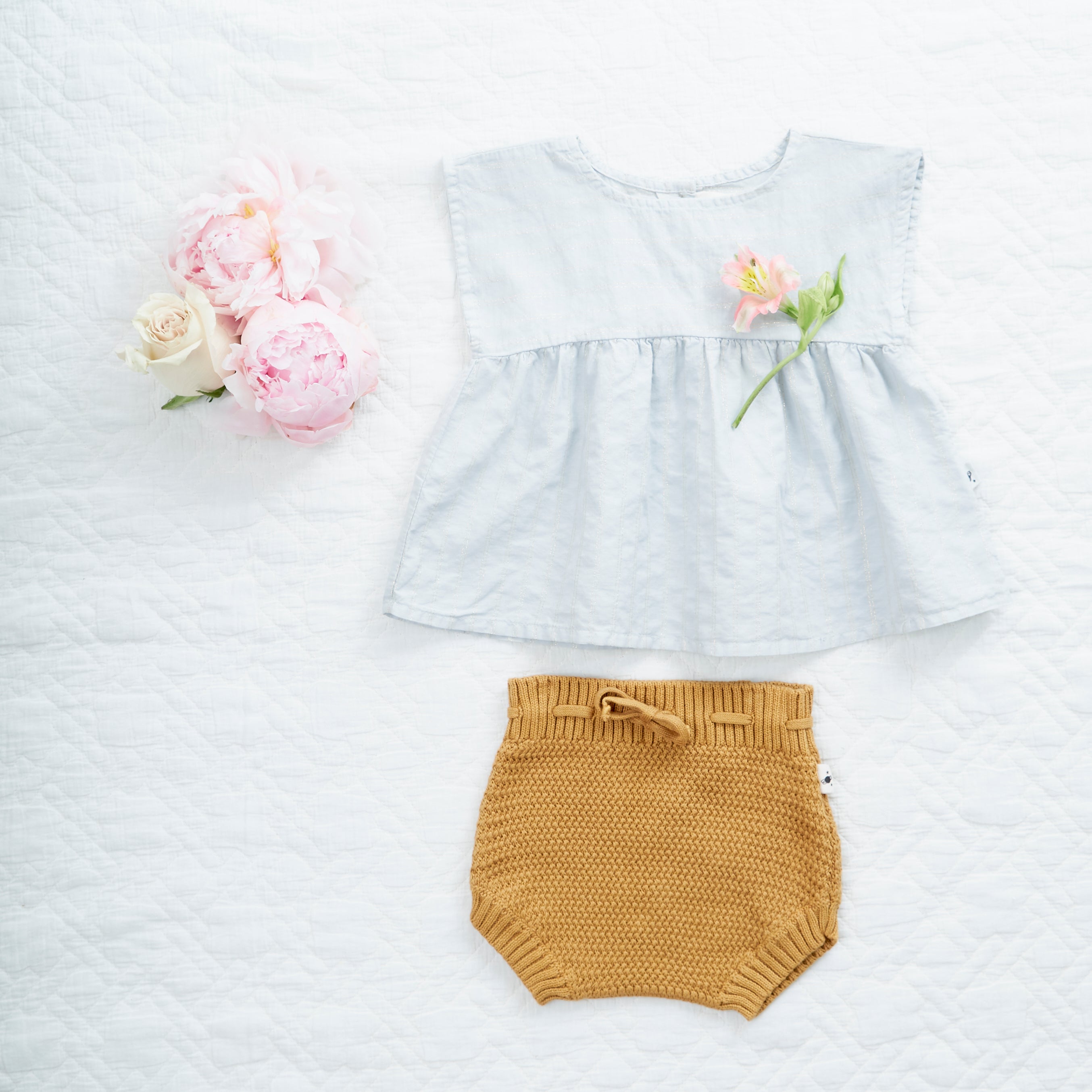 My Little Cozmo Lurex Stripes Shirt - Light Blue