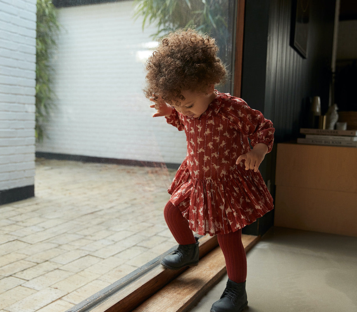 Molo Corinne Woven Dress - Mini Horse