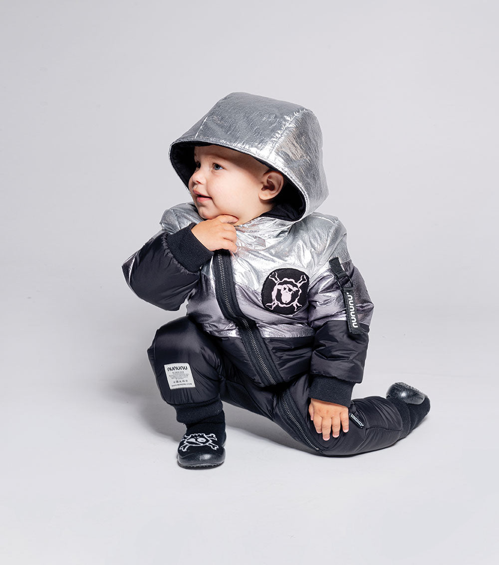 Nununu Puffy Trio Overall - Black/Silver