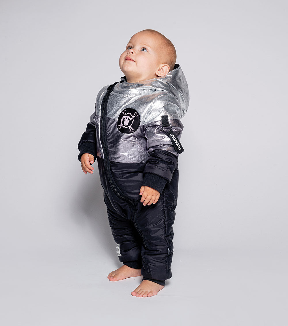 Nununu Puffy Trio Overall - Black/Silver