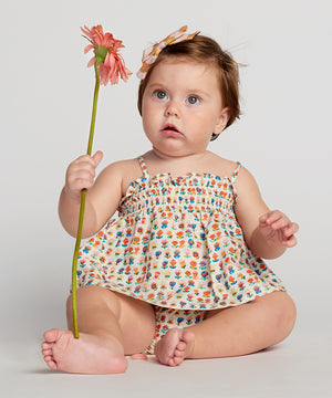 Oeuf Baby Smocked Set - Multi/Small Flower
