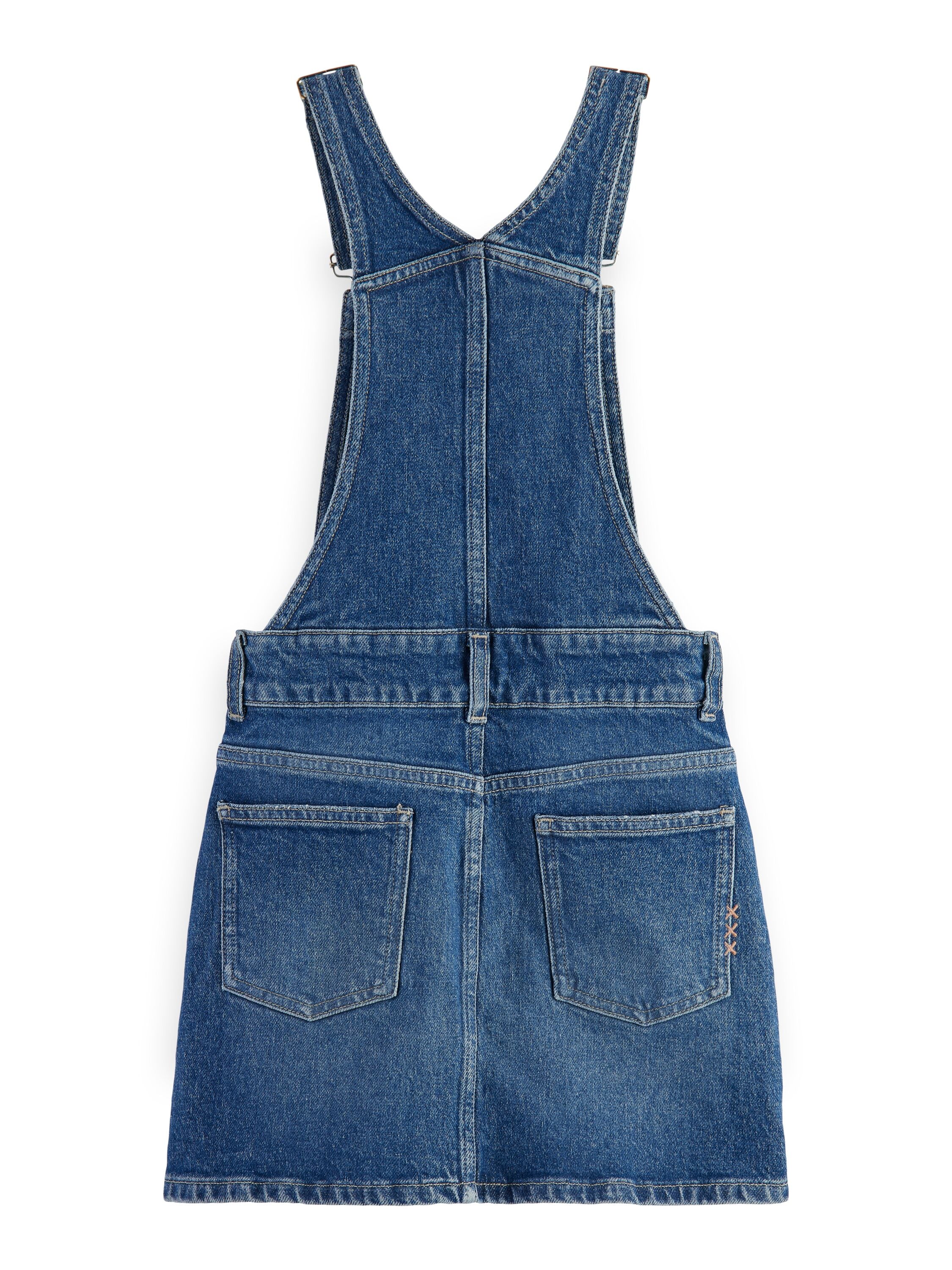 Scotch & Soda Washed Denim Dungaree Dress - Windcatch