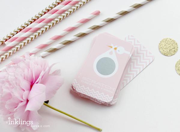 Inklings Pink Stork Scratch-off Game