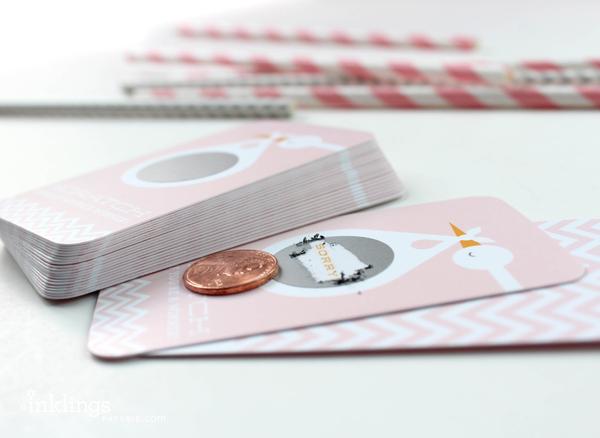 Inklings Pink Stork Scratch-off Game