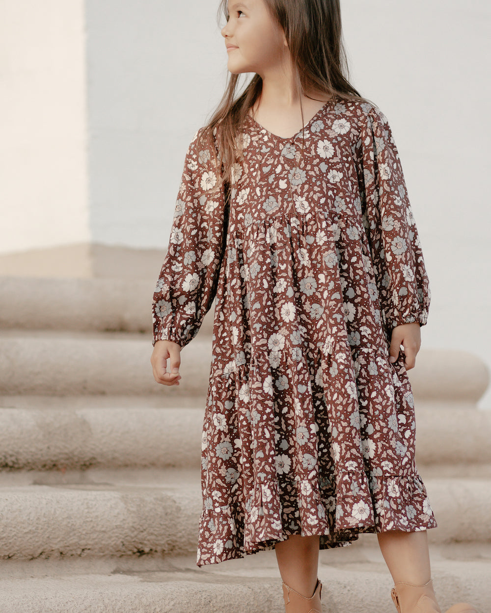 Rylee + Cru Gillian Dress - Holiday Bloom