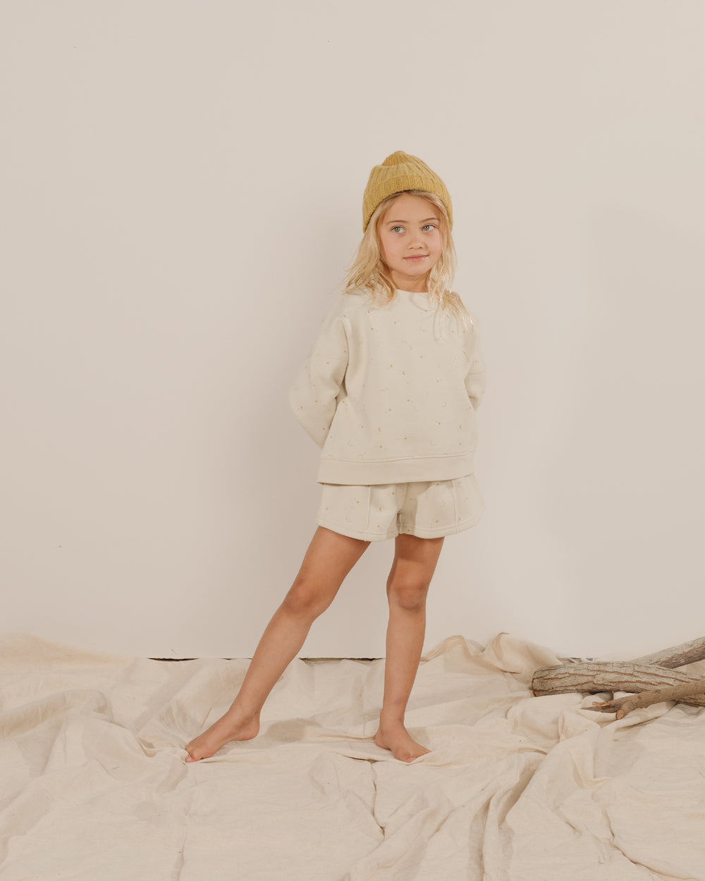 Rylee + Cru Boxy Fleece Pullover - Night Sky