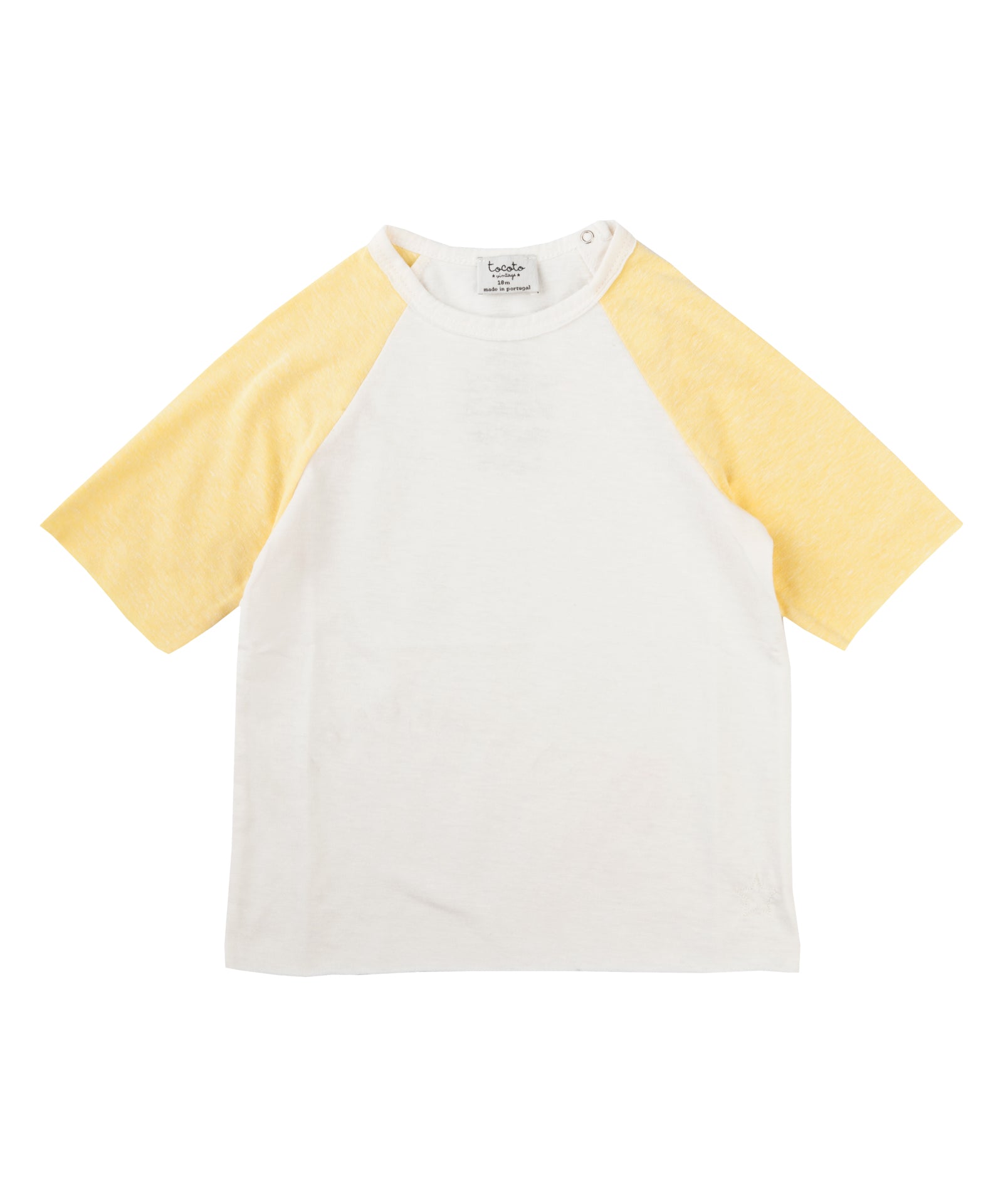 Tocoto Vintage Oversized Raglan T-Shirt- Yellow