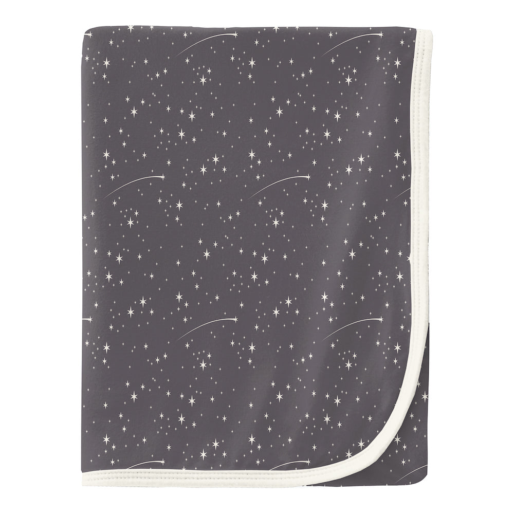 Kickee Pants Print Swaddling Blanket Rain Shooting Stars Dreams of