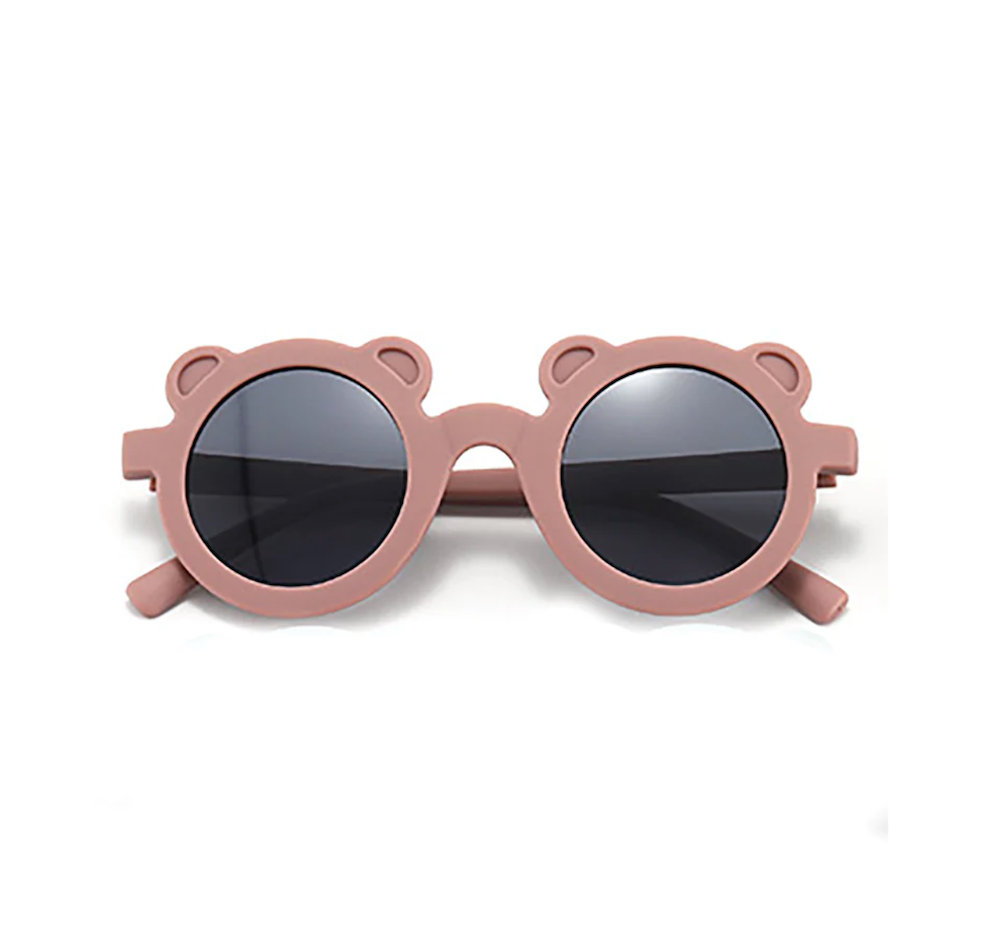 Tenth & Pine Round Bear Sunglasses - Dusty Rose Matte