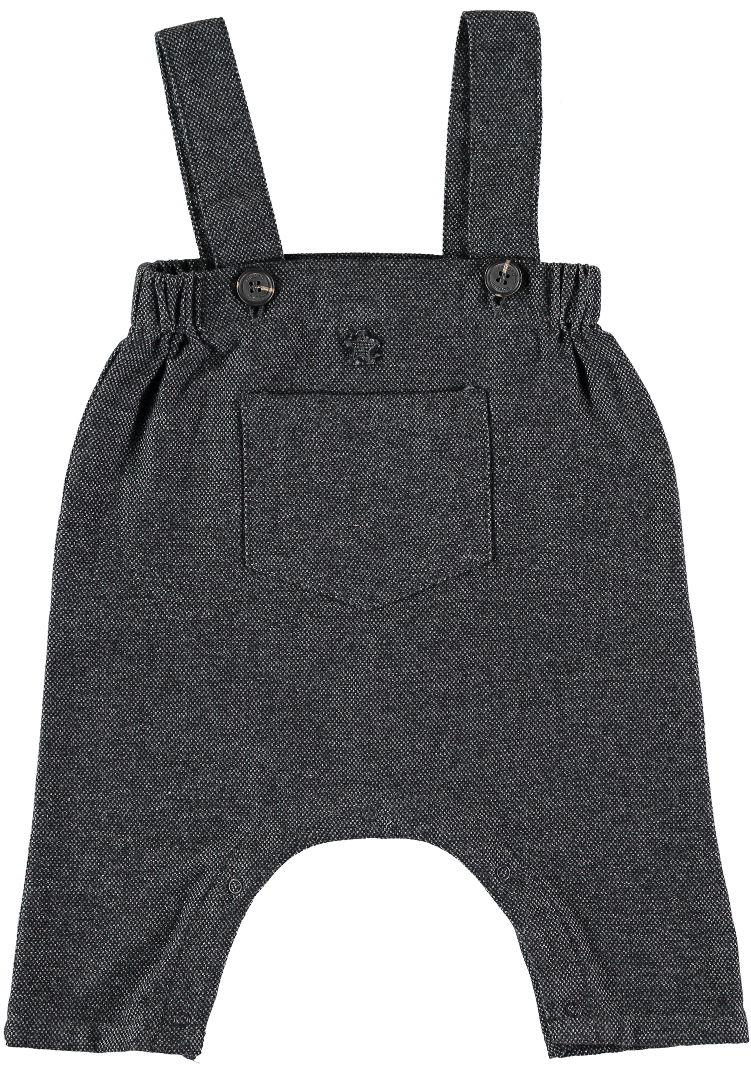 Tocoto Vintage Front Pocket Jumpsuit - Dark Grey