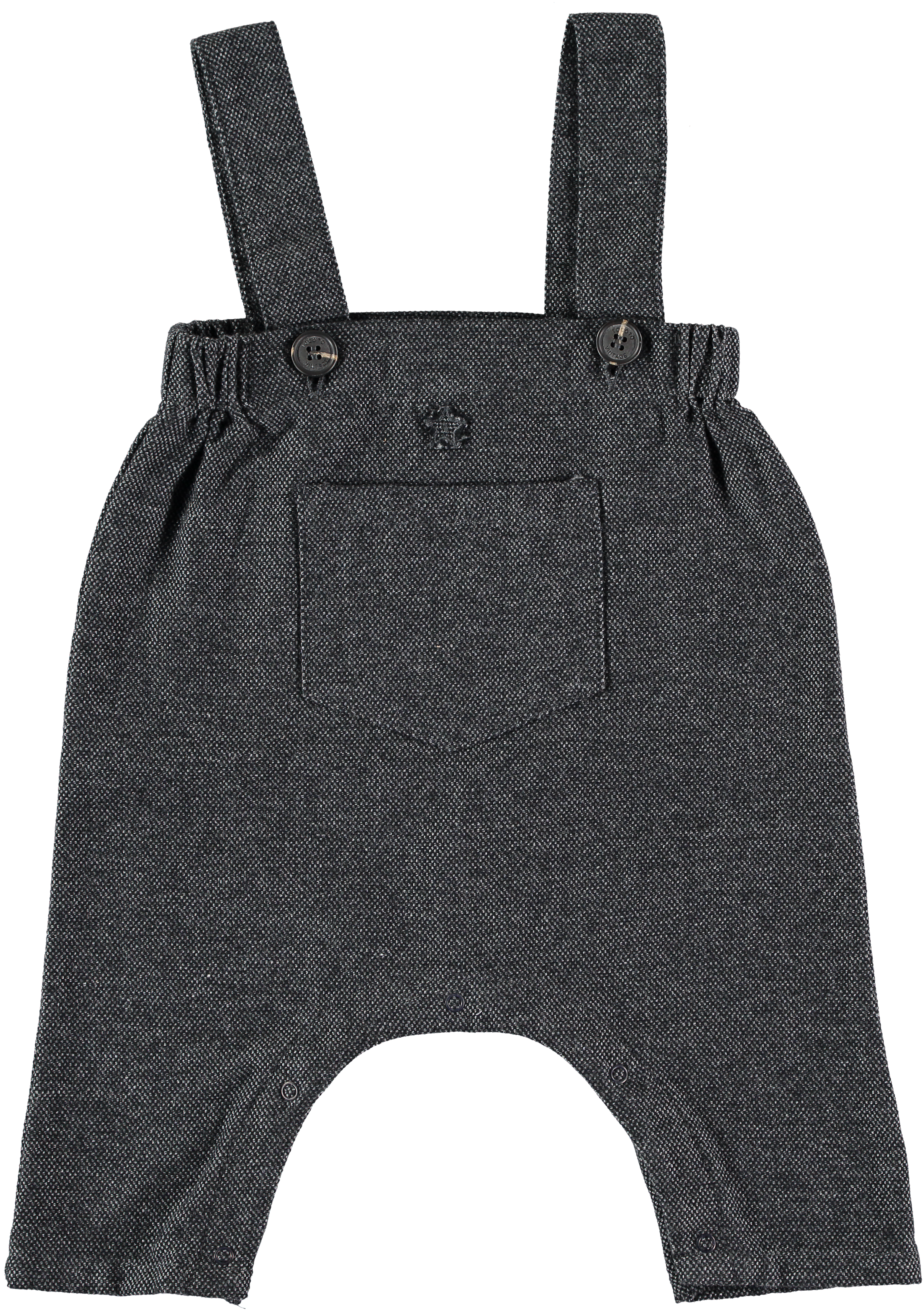 Tocoto Vintage Front Pocket Jumpsuit - Dark Grey