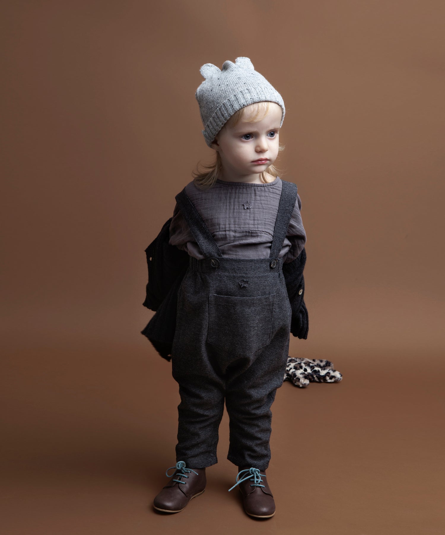 Tocoto Vintage Front Pocket Jumpsuit - Dark Grey