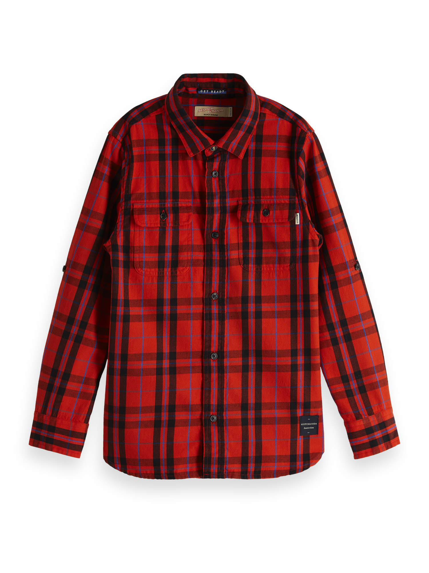 Scotch & Soda Plaid Shirt - Red