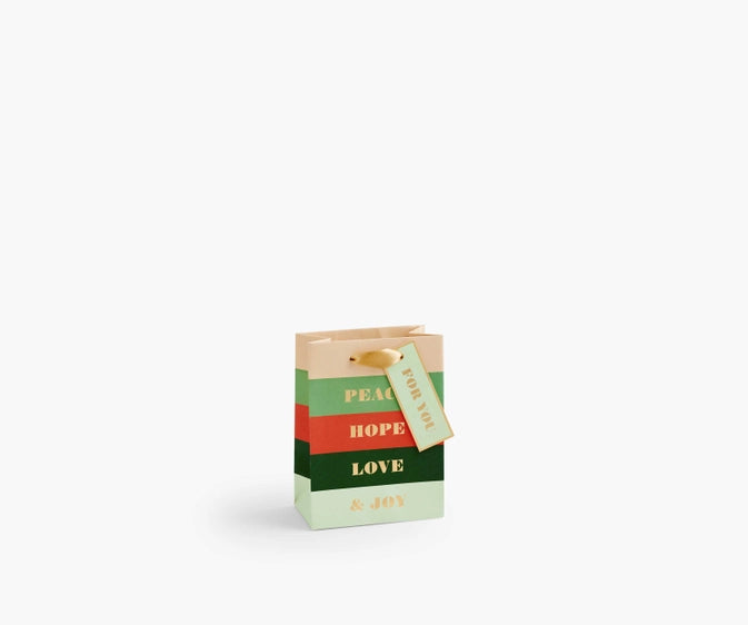 Rifle Paper Co. Peace & Joy Small Gift Bag