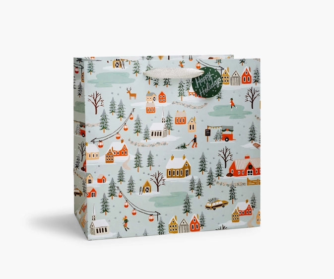 Rifle Paper Co. Holiday Village Large Gift Bag