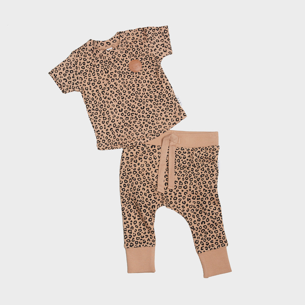 Huxbaby Animal Drop Crotch Print - Caramel