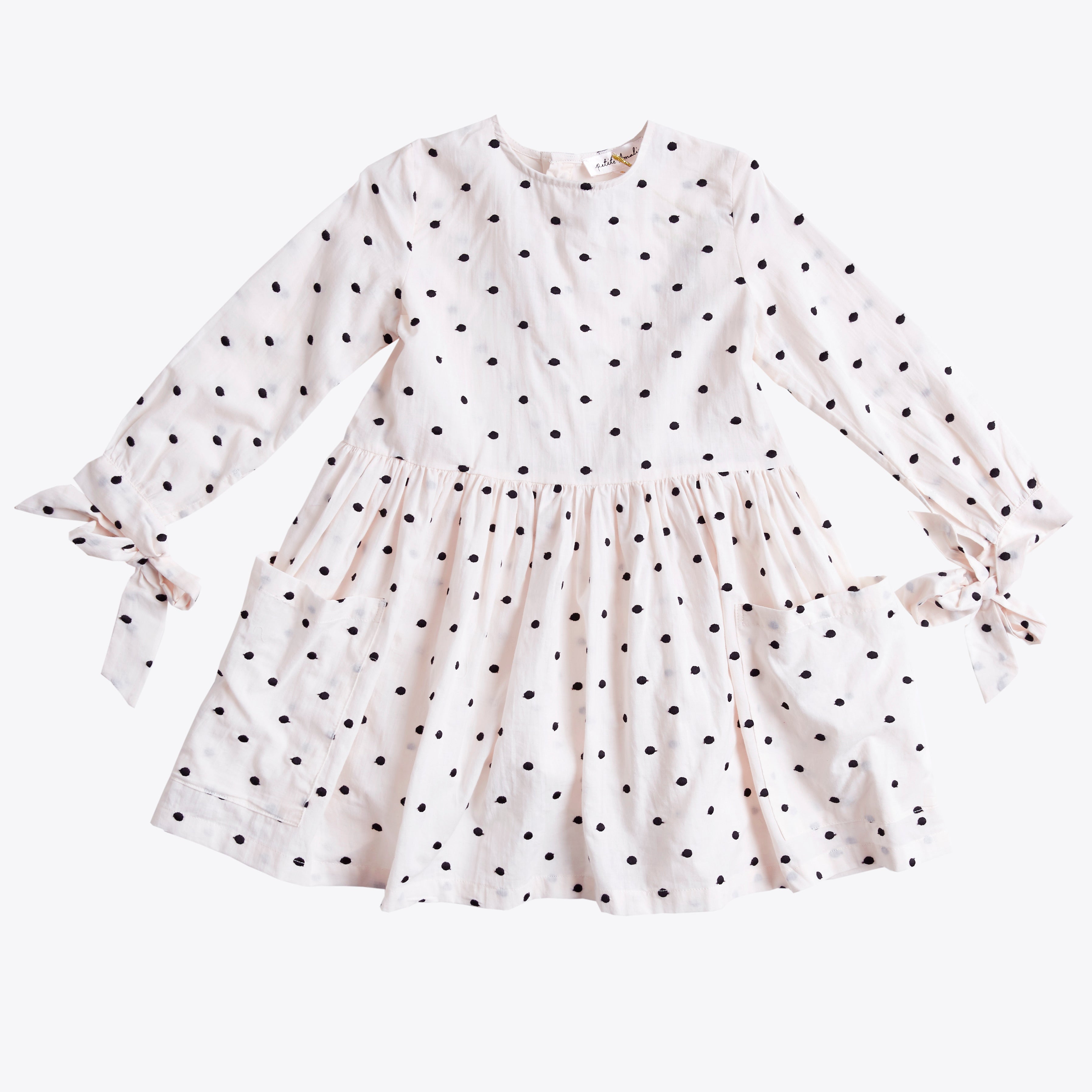 Petite Amalie Black Embroidered Dot Pocket Dress - Rose Water Dreams of Cuteness Petite Amalie Black Embroidered Dot Pocket Dress - Rose Water Dreams of Cuteness