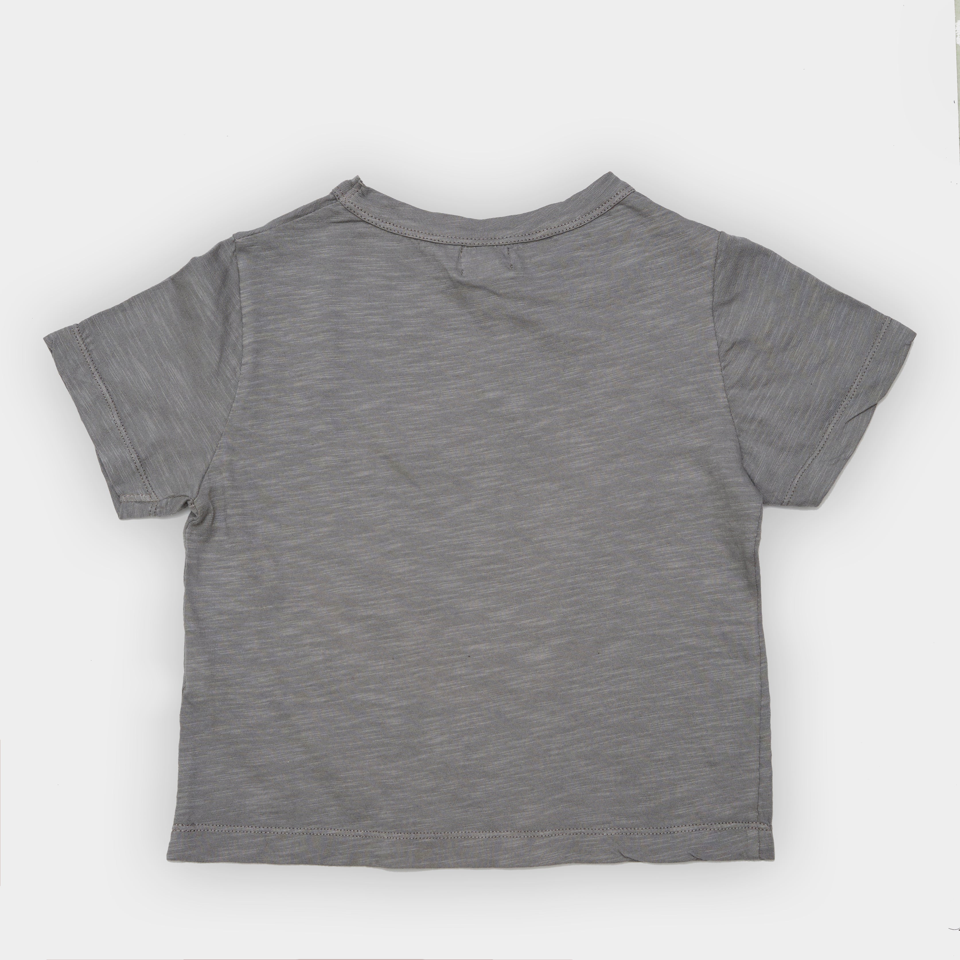 Tocoto Vintage Organic Flame Tye Dye T-Shirt - Brown