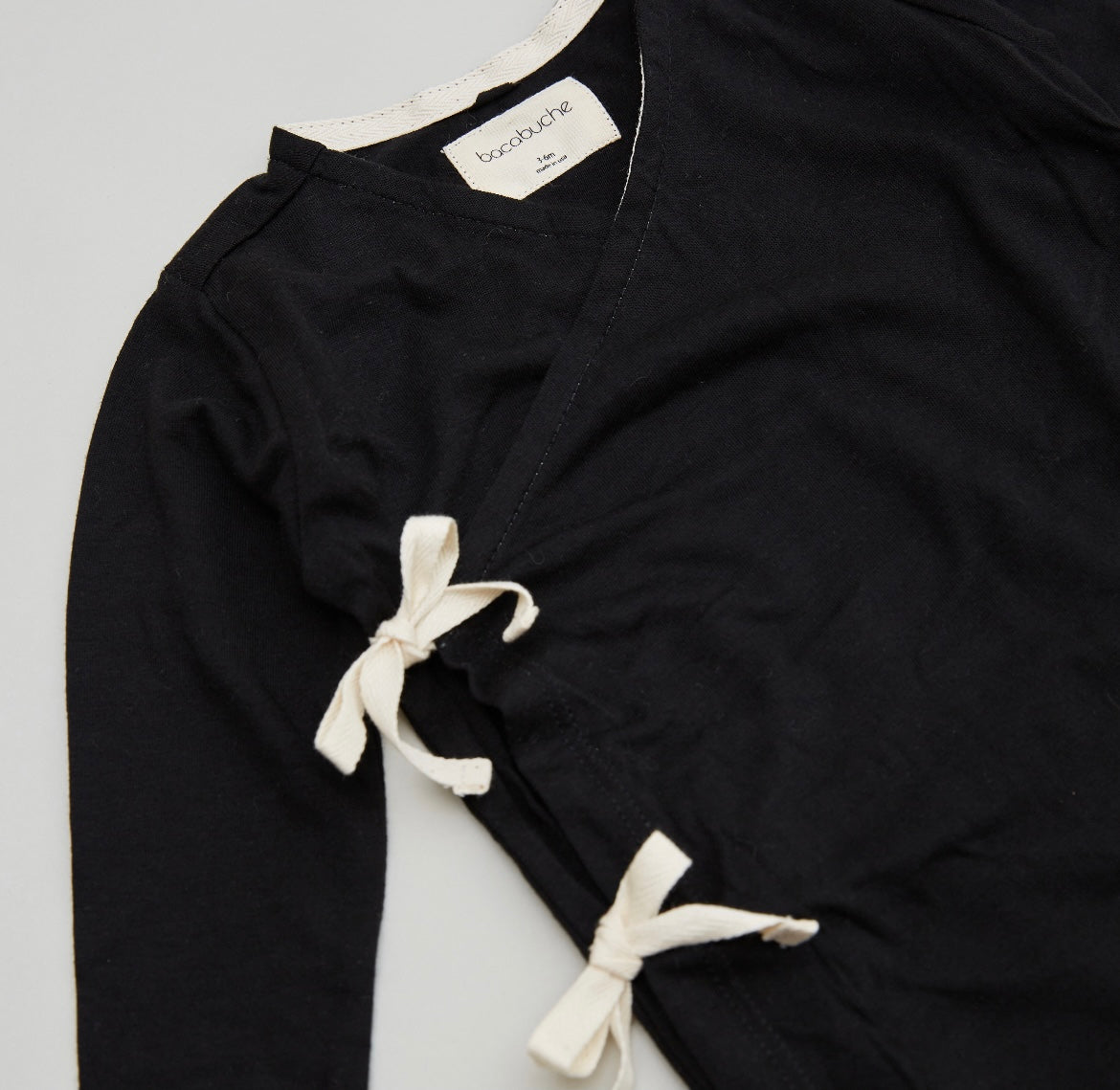 Bacabuche Infant Footed Onesie - Black