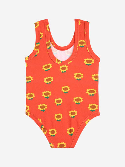 Bobo Choses Sunflower All Over Baby Swimsuit - Red