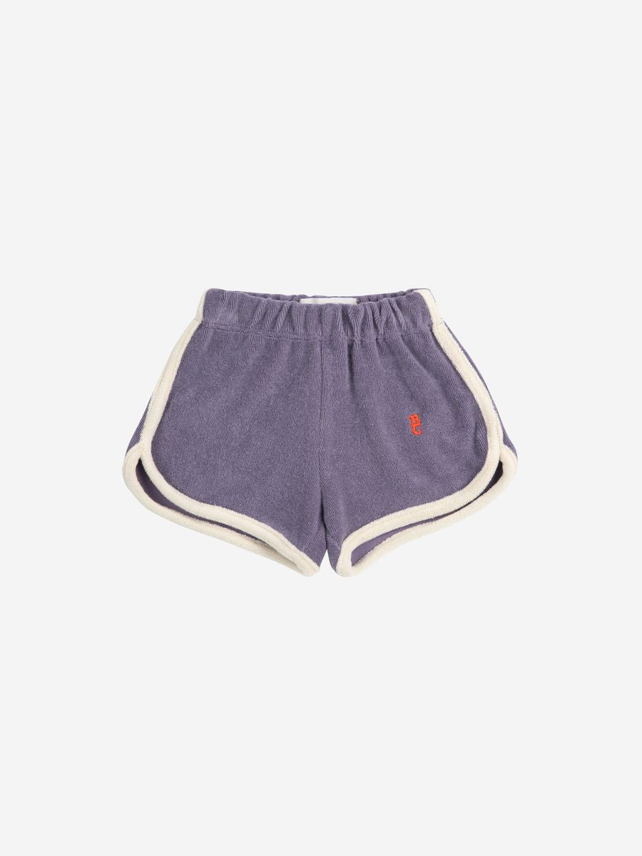 Bobo Choses Blue Terry Cloth Shorts - Navy Blue