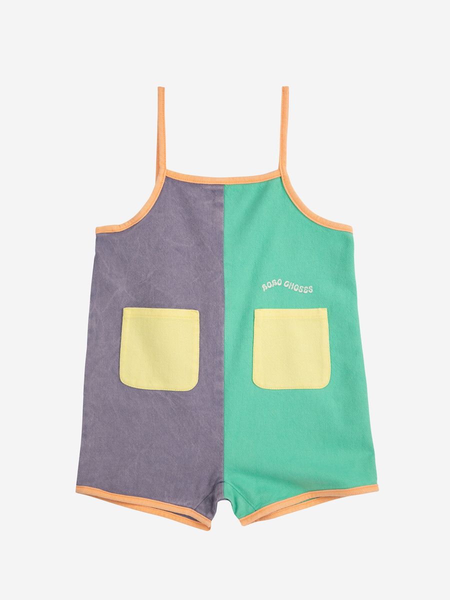 Bobo Choses Color Block Woven Playsuit - Multicolor