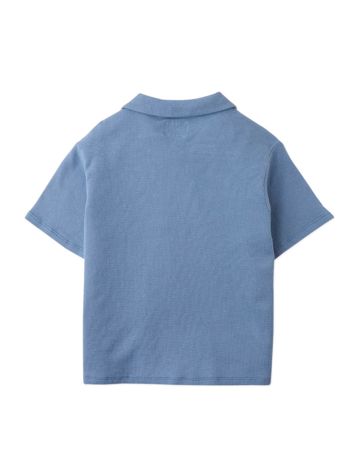 Gingersnaps Tommy Waffle Knits Button Down Shirt - Blue