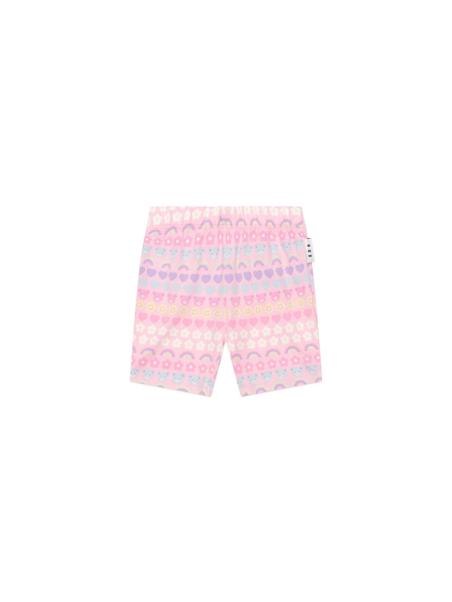 Huxbaby Emoji Rainbow Bike Short - Multi